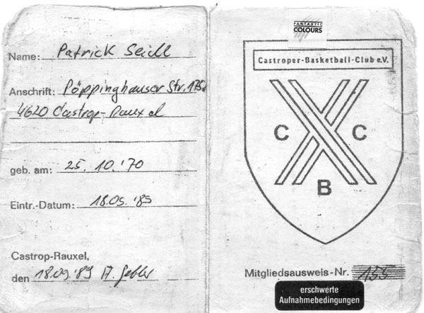 Mitgliedsausweis von 1989